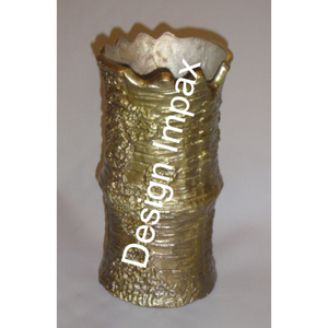 Vase à fleurs en bambou doré, décoration de salon, chambre à coucher, plantes artificielles, pot de fleurs, vase décoratif de table, vente chaude - Product Image 1