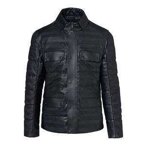 Chaqueta de Cuero de Oveja Marrón para Hombre, Sostenible, con Calefacción, Antibacteriana, para Invierno, con Cuello Alto, Material de Lana, Estilo Urbano 2026 - Product Image 2
