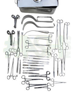 ชุดเครื่องมือผ่าตัดใหญ่ 62 ชิ้น |   ชุดเครื่องมือผ่าตัดทั่วไป |   เครื่องมือผ่าตัดโรงพยาบาลแบบใช้ซ้ำได้ทำจากสแตนเลส - Product Image 4