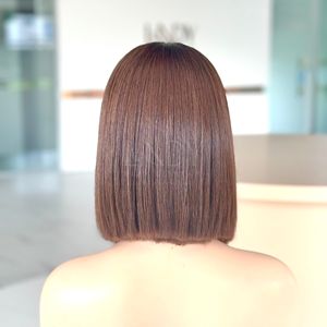 วิกผมบ๊อบสีน้ำตาลแบบช่อผมมนุษย์แบบสองชั้น100% เวียดนามขายส่งราคา - Product Image 4
