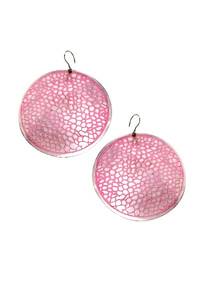 Boucles d'oreilles en laiton Gravure en laiton Boucle d'oreille Bijoux de luxe Boucles d'oreilles en laiton plaqué or pour femmes - Product Image 3