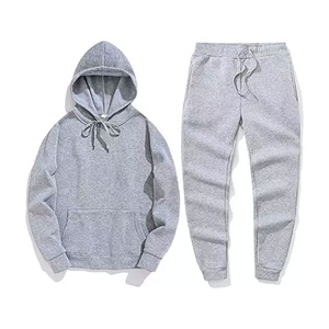 OEM Custom Men's Eco-Friendly Winter Tracksuit <b>Joggers</b> 2-Piece <b>Plus</b> <b>Size</b> 100% Cotton Sportswear <b>Set</b> - Product Image 5