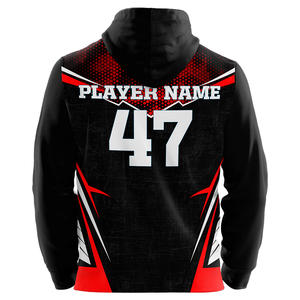 Sweatshirts à capuche en tricot personnalisés de haute qualité pour hommes Sweatshirts à capuche imprimés lourds surdimensionnés personnalisés par transfert de chaleur Impression DTG Logo personnalisé - Product Image 2