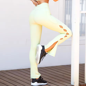 Pantalones de Yoga de último diseño, cintura alta, ropa de entrenamiento para mujer, ropa de gimnasio, mallas con bolsillos - Product Image 6