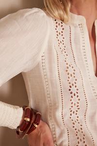 Camiseta sin Mangas Clásica de Algodón Sólido con Cuello en V para Mujer, Estilo Vintage, para Oficina, Salidas Casuales, Uso Diario, Comodidad, Venta al por Mayor - Product Image 3