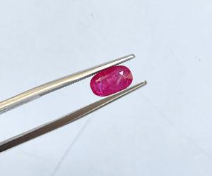 Piedra tallada ovalada de rubí de Mozambique de 1,40 quilates certificada, calidad superior sin calor para la fabricación de joyas finas, piedras preciosas naturales - Product Image 6