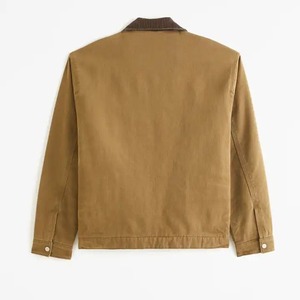 Custom Distress Vintage Duck 100% algodón satén tejido ropa de trabajo tela lona trabajo chaqueta trabajador ropa de trabajo chaqueta Me - Product Image 6