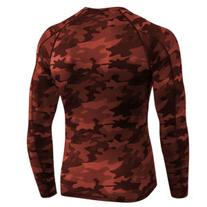 เสื้อแขนยาวผ้าสแปนเด็กซ์รัดรูปสำหรับผู้ชายชุดกีฬาแบบสวมหัวสำหรับเล่นฟิตเนสยิมเล่นโยคะฟิตเนส - Product Image 2