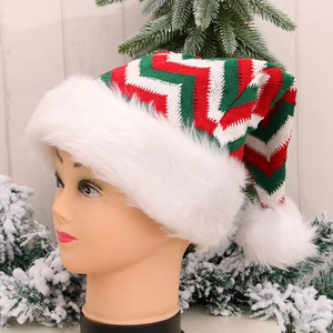 Gorro de Navidad de Felpa Gruesa de Año Nuevo, Estilo Hip Hop, Talla Adulto, Gorro de Papá Noel Cálido para Invierno, Personalizable para Decoración de Fiestas en Casa - Product Image 6