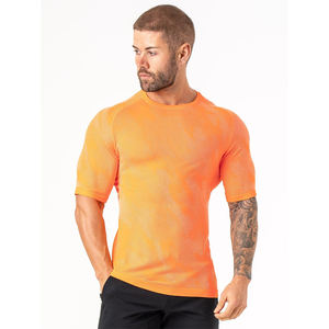 T-shirt de sport pour hommes Spandex Sports Short Sleeve Slim Fit Running T Shirt Male Workout Tee Tops Summer Fitness Clothing - Product Image 5