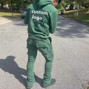 Chándal con Capucha para Hombre, Lavado Ácido, Mangas Largas, Algodón Grueso, Ropa Casual, Opciones de Logotipo y Color Personalizados - Product Image 6