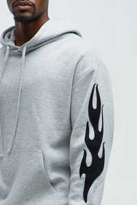 Ropa de calle de gran tamaño para hombre con logotipo personalizado, chándal con capucha y cremallera para hombre, conjunto de chándal en blanco, chándal para correr - Product Image 5