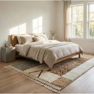 Tapis marocains faits main en laine, authentiques tapis berbères, laine naturelle, artisanat artisanal, taille et couleurs personnalisables, haute qualité - Product Image 3