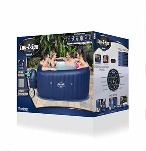 อ่างน้ำร้อนพกพาคุณภาพสูงรุ่นใหม่ Lazy Spa Hawaii Air Jet สปาเป่าลมพร้อมระบบนวด - Product Image 3