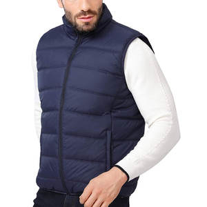 Chaleco acolchado sin mangas para hombre, chaqueta impermeable para exteriores, chaquetas de invierno acolchadas cálidas con logotipo personalizado - Product Image 2
