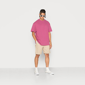 Camisetas de hombre de gran tamaño de peso pesado personalizadas de estilo lavado ácido 100% mezcla de algodón y poliéster fabricantes de ropa al por mayor - Product Image 1