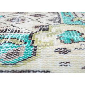 Tapis vintage en laine verte noué à la main, grand format, Pae-2932-Medallion, motif puzzle rectangulaire pour la maison, le couloir, l'entrée, la chambre d'adolescent, 9x12 pouces - Product Image 3