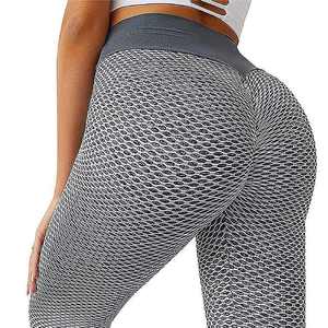 Leggings simples à rayures à taille élastique pour femmes pour sport Fitness Yoga pantalon anti-transpiration - Product Image 4