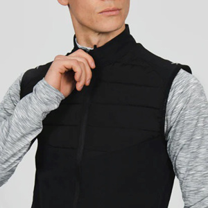 Chaqueta con cremallera reflectante para hombre, chaqueta con bolsillos de fácil acceso con cremallera y acolchado en la parte delantera y trasera - Product Image 5