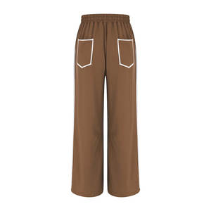 Pantalon de survêtement évasé pour femmes en gros et pantalon Baggy doux et respirant pantalon large à jambe droite pantalon de survêtement à poches à vendre - Product Image 4