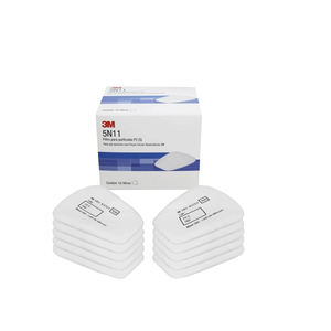 แผ่นกรองอนุภาค 3M 5N11M ได้รับการรับรองจาก NIOSH สำหรับการป้องกันระบบทางเดินหายใจในสภาพแวดล้อมที่มีฝุ่นละออง ควัน และสารเคมี - Product Image 1
