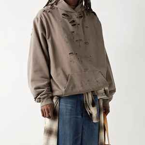 Vintage Acid Wash Sweatshirts, Oversized Heavyweight <b>Hoodies</b> Pullover for Men, Women, and <b>Couples</b> - Product Image 1