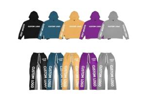 2025 Conjunto de chándal personalizado Tech Fleece para hombre Color sólido Plain Tech Fleece para invierno - Product Image 5