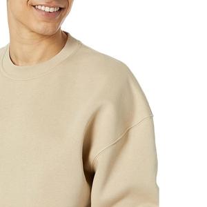 Bangladesh fabriqué élégant à manches longues col rond épaule pente couleur unie confortable grande taille sweat-shirt pour hommes - Product Image 3