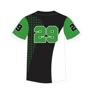 Prix de gros, maillot de baseball personnalisé avec nom/numéro d'équipe, col en V, tissu polyester à séchage rapide, avec technique de sublimation et appliqué - Product Image 3