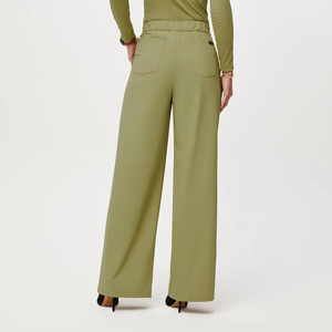 Uniformes Médicos de Diseño para Mujer, Conjuntos de Blusa y Pantalón de Manga Corta, Tejido Informal, Logotipo Personalizado, Venta al Por Mayor - Product Image 5