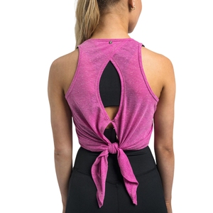 เสื้อกล้ามออกกำลังกายสีพื้นสำหรับผู้หญิง |   ผ้าฝ้ายระบายอากาศได้ดี |   ชุดออกกำลังกายคุณภาพสูง |   ชุดออกกำลังกายแบบไม่มีแขน - Product Image 4