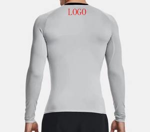 Compression Gym Shirts Surfing Long Sleeve Custom Logo UV <b>BJJ</b> Spandex <b>Rashguard</b> MMA Sublimated Mens Rash Guard DHL FEDEX OEM - Product Image 6