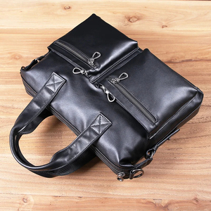 กระเป๋าเป้สะพายหลังผู้ชายหนังวัวชั้นบนสไตล์ยุโรปอเมริกันย้อนยุคกระเป๋าเดินทางไปโรงเรียนแบบลำลองกระเป๋าใส่แล็ปท็อป - Product Image 1