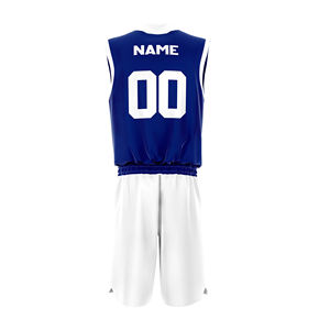Ensemble personnalisé de maillot et short de basket-ball pour hommes, respirant, grande taille, vêtements de sport d'équipe, vente en gros - Product Image 2