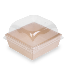 กล่องอาหารกระดาษคราฟท์สีขาว OSQ SMART PACK 550 สำหรับขายส่ง กล่องอาหารกันน้ำมันสำหรับอาหารกลางวัน กล่องอาหารแบบนำกลับบ้าน พร้อมโลโก้สั่งทำได้ กล่องอาหารอเนกประสงค์ - Product Image 2