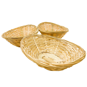 Panier pique-nique en bambou naturel Paniers en bambou grand panier de Pâques en bambou - Product Image 2