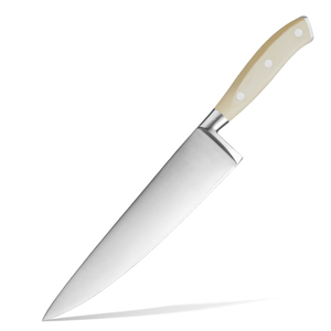 Venta al por mayor Premium Ultra Sharp Chef Knife Alemán de grado superior de alto carbono de acero inoxidable de cocina Chef Knife con mango de madera Pakka - Product Image 1