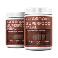 Greenpie Superfood Meal Replacement Shake Triple Chocolate Flavor Plant Protein Dietary Powder OEM Private Label