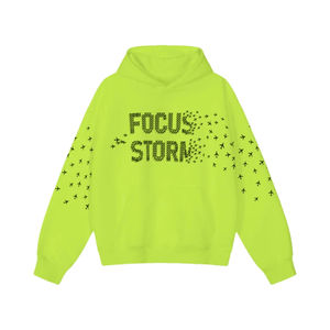 Sudadera Corta de Moda Urbana para Hombre, Estilo Desgastado con Pedrería, Lavado Ácido Personalizado, 420 GSM, Alta Calidad, Novedad 2026 - Product Image 1