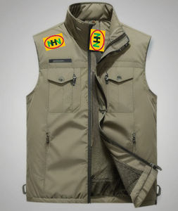 Gilet en jean fin pour homme, respirant, de qualité supérieure, sans manches, décontracté, vêtement d'extérieur, 100% coton, fabriqué au Bangladesh - Product Image 4