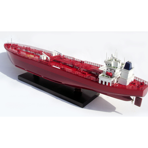 MODELO DE BUQUE TANQUE DE PETRÓLEO CRUDO - ARTÍCULO DE ARTESANÍA PARA DECORACIÓN DEL HOGAR - MODELO DE BUQUE DE MADERA PARA SOUVENIR, REGALO - Product Image 3