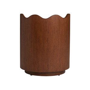 Mesa de Noche de Madera Maciza con Dos Cajones, Mesita de Noche Redonda Moderna para Dormitorio y Muebles de Hotel - Product Image 5