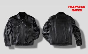 แจ็กเก็ตหนัง2025สำหรับผู้ชายระบายอากาศได้ดีมีโลโก้เฉพาะตัว - Product Image 4