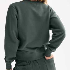 Sudadera de Cuello Redondo para Mujer, Invierno, Personalizada, 100% Algodón, Logotipo Frontal, Alta Calidad, Estilo Urbano - Product Image 2