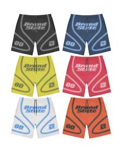 Shorts pour hommes en coton peigné 100% respirant, séchage rapide, anti-UV, impression sérigraphique personnalisée avec logo OEM ODM - Product Image 1