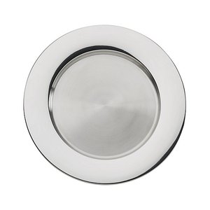 จานเสิร์ฟเครื่องชาร์จโลหะแวววาวอุปกรณ์ปาร์ตี้จานสำหรับตกแต่งอาหารขายส่ง - Product Image 6