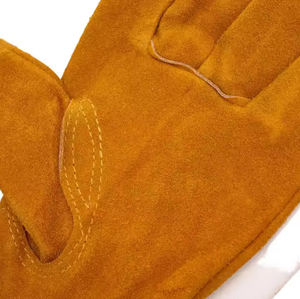 ถุงมือช่างเชื่อมหนังสำหรับงานหนักถุงมือเซฟตี้โลหะทนทานและทนทานต่อการสึกหรอจากจีน - Product Image 5