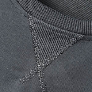 เสื้อสเวตเตอร์แขนยาวสีทึบสำหรับผู้ชายเสื้อสเวตเชิ้ตสำหรับผู้ชายขนาดใหญ่ทำจากผ้าฝ้าย - Product Image 4