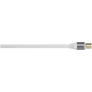 Cable de Antena de TV Blanco de 5m 110dB 00127200 - Product Image 1