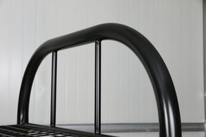 Cama litera doble de metal con escalera y barandillas de seguridad, estructura de acero resistente para niños/adultos/hostales - Product Image 4